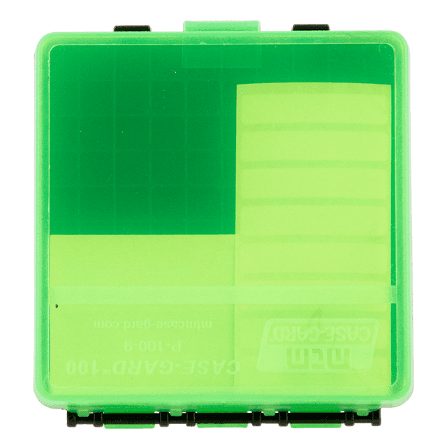 MTM Case-Gard P-100 Flip-Top Ammo Box, Multi-Caliber Handgun 100rd - P100916T MTM Case-Gard P-100 Flip-Top Ammo Box, Multi-Caliber Handgun 100rd - P100916T