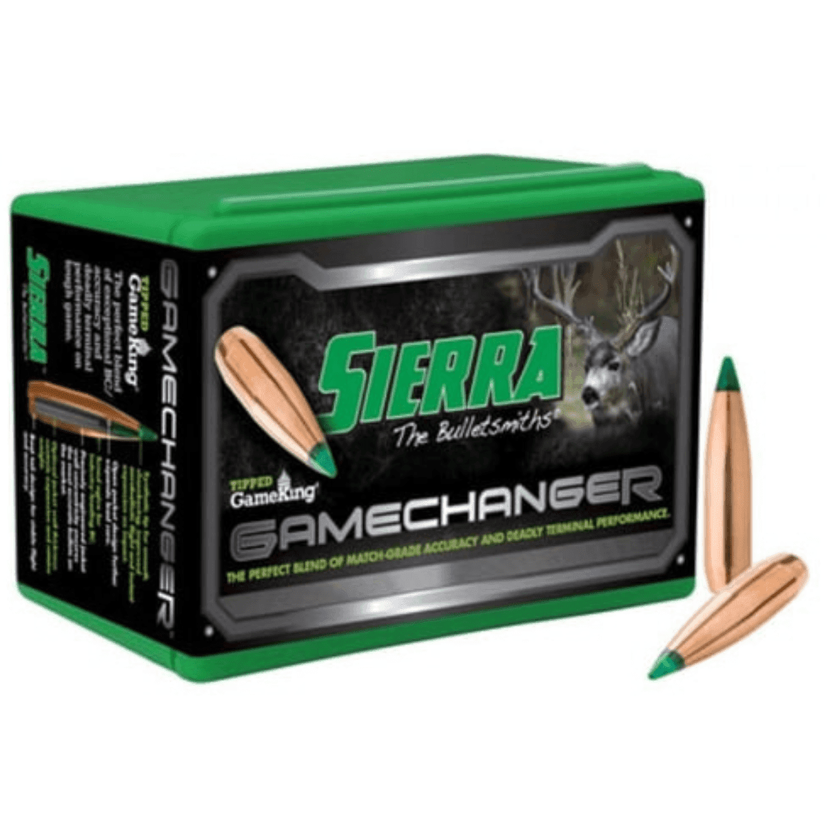 Sierra Tipped GameKing Bullets, 7mm 100/Box - 4550 Sierra Tipped GameKing Bullets, 7mm 100/Box - 4550