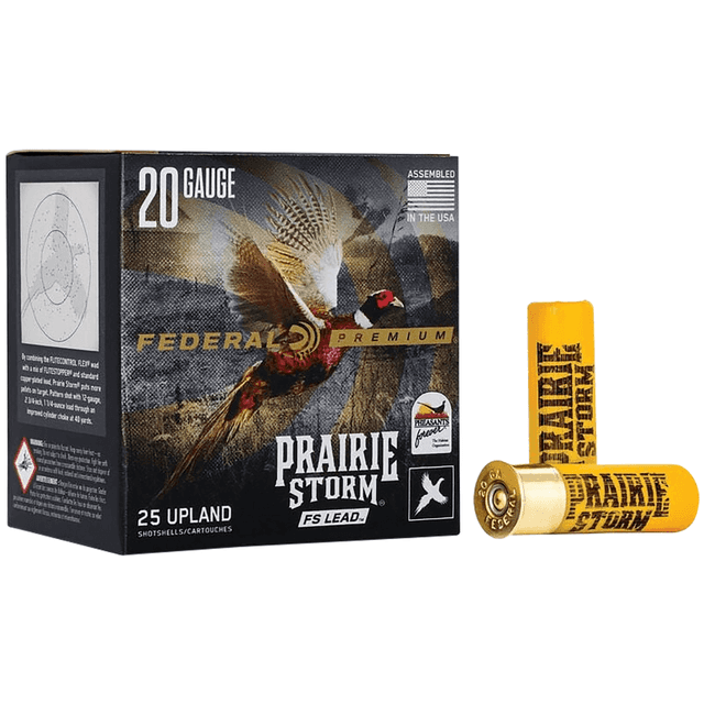 Federal Premium Prairie Storm FS Shotshells, 20 Gauge 25 Per Box - PFX126FS4 Federal Premium Prairie Storm FS Shotshells, 20 Gauge 25 Per Box - PFX126FS4