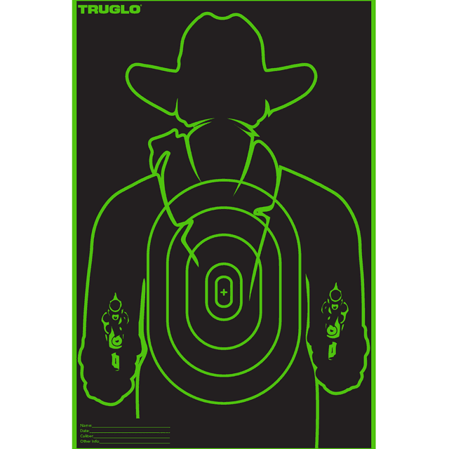 TruGlo Tru-See Gunslinger Target, 12"x18" Cowboy 6 Pack - TG16A6 TruGlo Tru-See Gunslinger Target, 12"x18" Cowboy 6 Pack - TG16A6