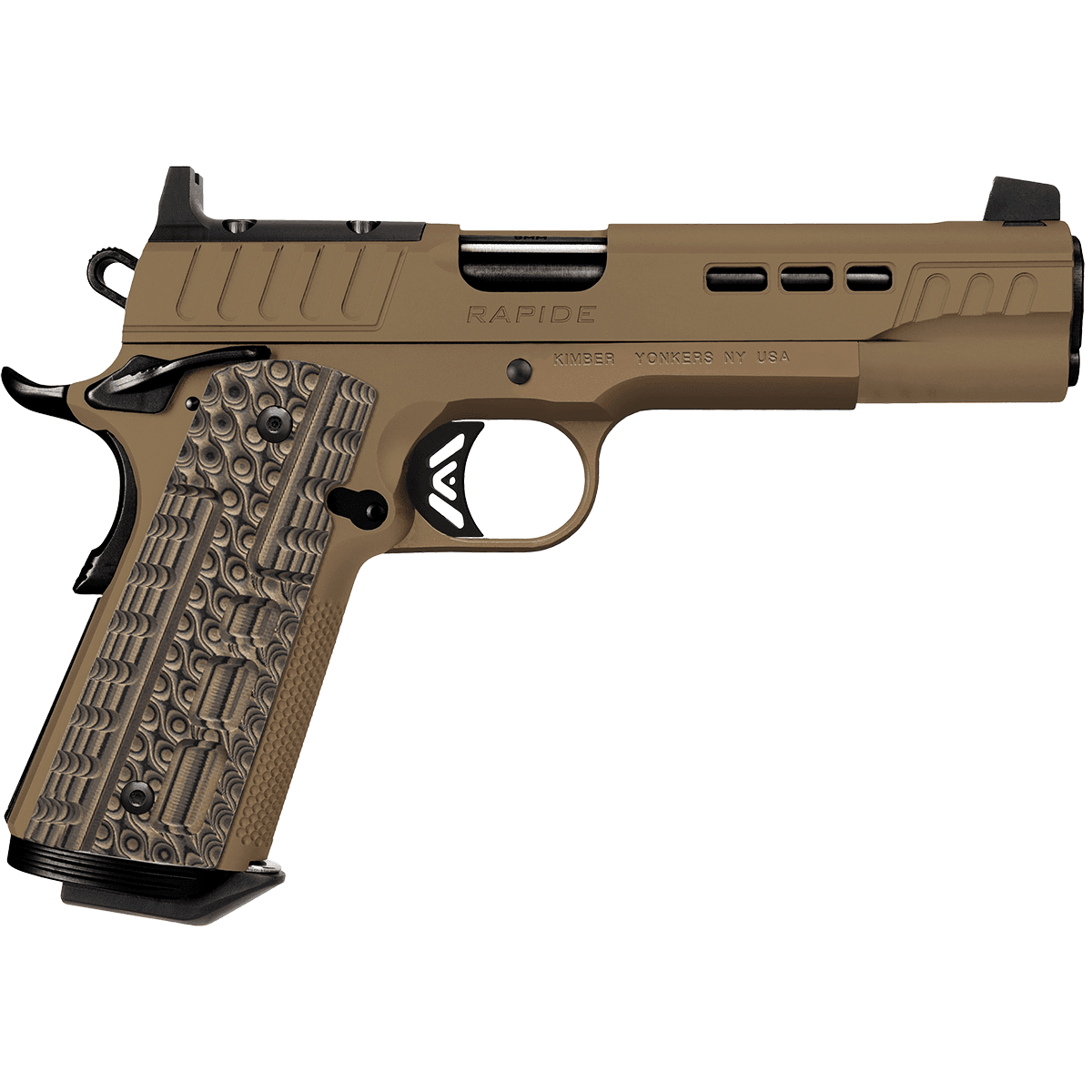 Kimber Mfg.,inc Rapide FDE OR Pistol, 5'' Barrel 9+1rd 38 Super - 3000463 Kimber Mfg.,inc Rapide FDE OR Pistol, 5'' Barrel 9+1rd 38 Super - 3000463