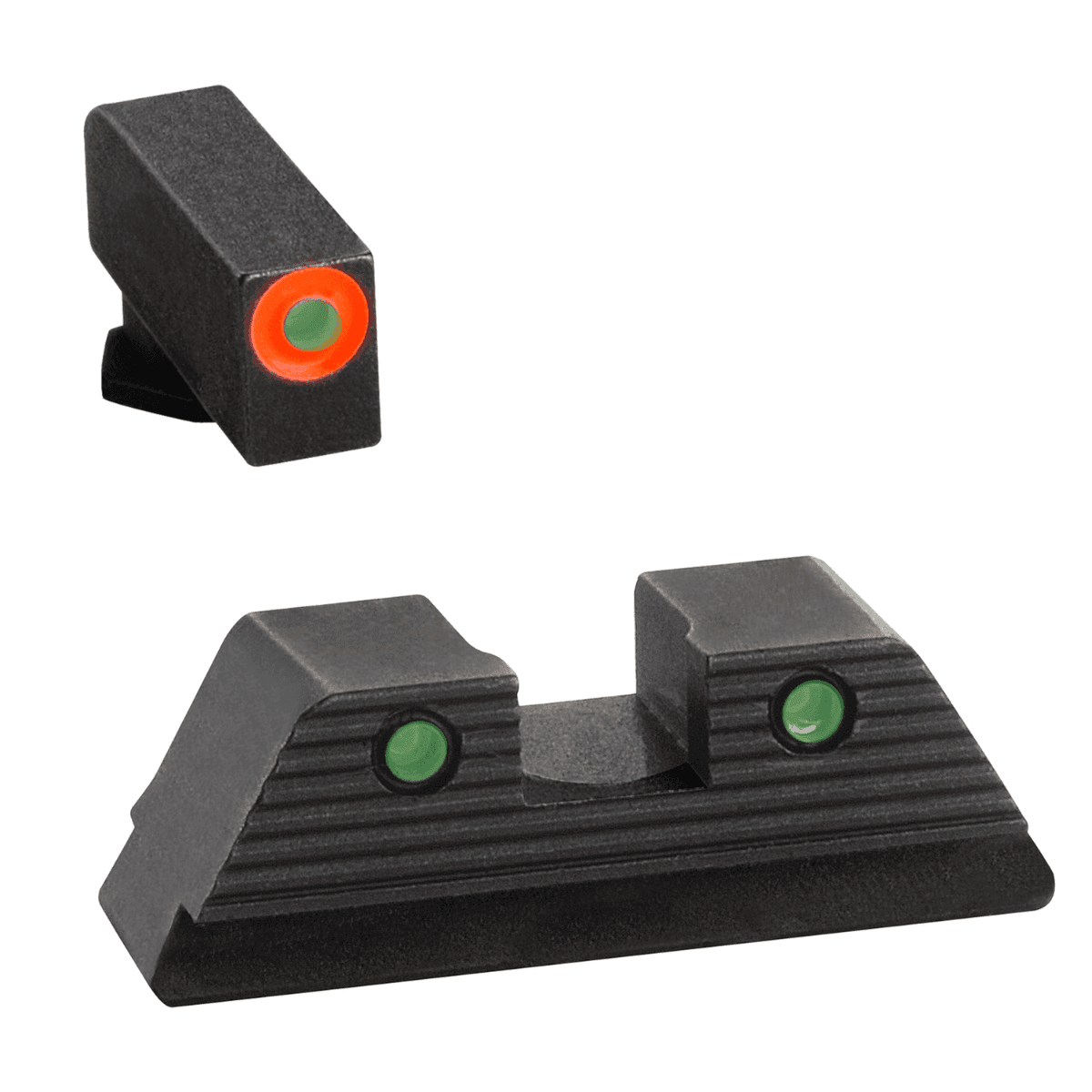 AmeriGlo Trooper Sight Set for Glock, Glock Gen 1-4 10mm/.45/.357/Glock MOS. - GL817 AmeriGlo Trooper Sight Set for Glock, Glock Gen 1-4 10mm/.45/.357/Glock MOS. - GL817