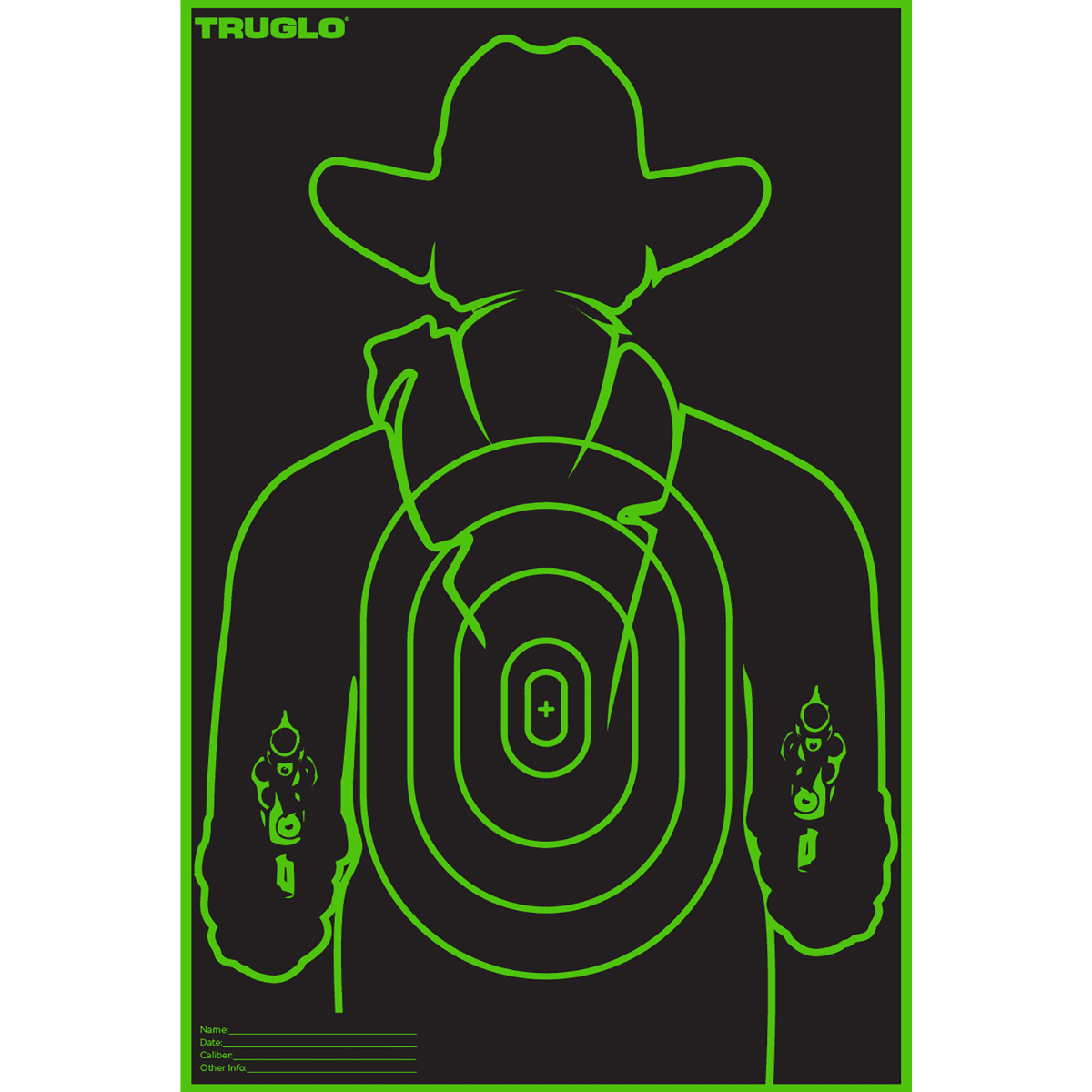 TruGlo Tru-See Gunslinger Target Self-Adhesive, 12"x18" Cowboy 12 Pack - TG16A12B TruGlo Tru-See Gunslinger Target Self-Adhesive, 12"x18" Cowboy 12 Pack - TG16A12B