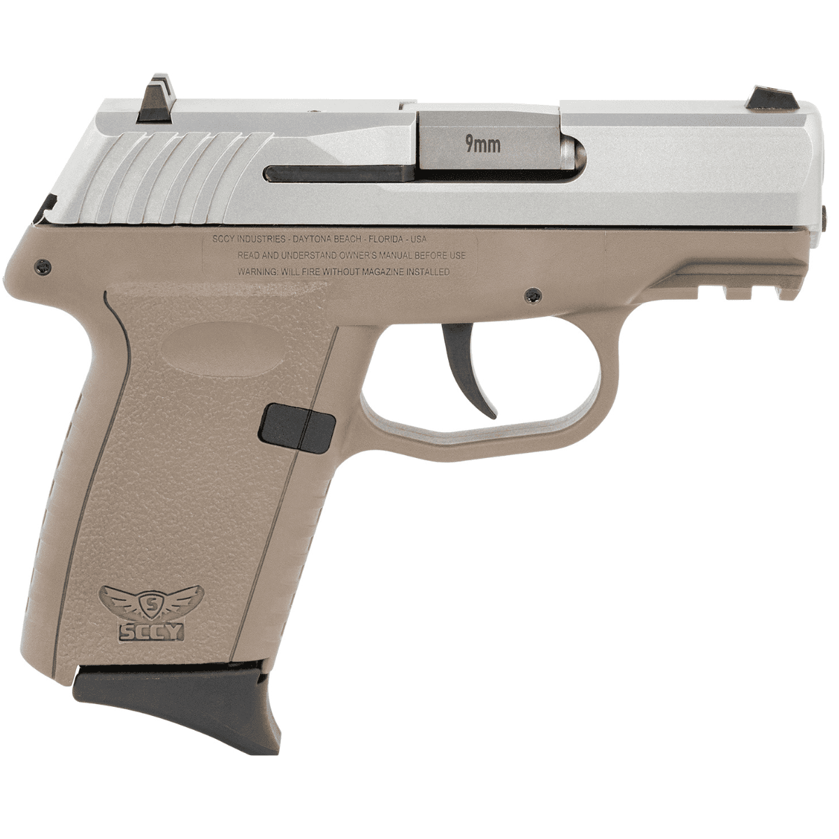 SCCY Industries CPX-2 Gen3 Pistol, 3.10" Barrel 10+1rd 9mm Luger - CPX2TTDEG3 SCCY Industries CPX-2 Gen3 Pistol, 3.10" Barrel 10+1rd 9mm Luger - CPX2TTDEG3