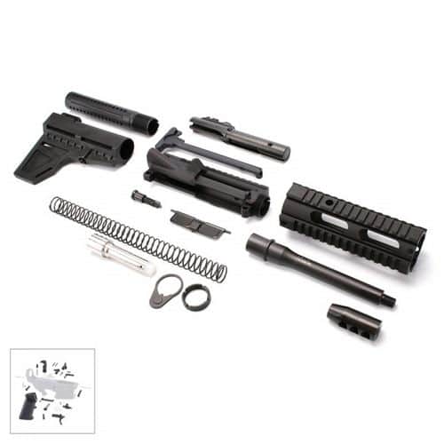 TGI AR-15 9MM Pistol Kit with 7" Barrel and 7" Quad Rail with LPK- RK9-7.5-FAR07-SW TGI AR-15 9MM Pistol Kit with 7" Barrel and 7" Quad Rail with LPK- RK9-7.5-FAR07-SW