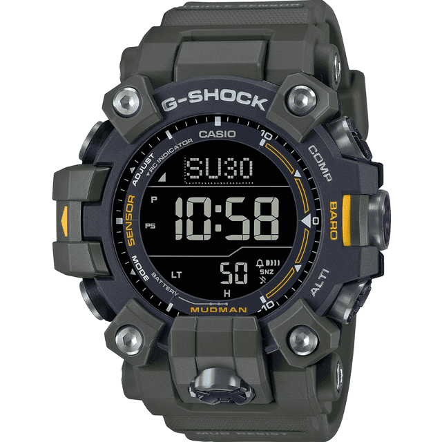 G-Shock Mudman Tactical Watch, Green Band Digital Display - GW-9500-3CR G-Shock Mudman Tactical Watch, Green Band Digital Display - GW-9500-3CR