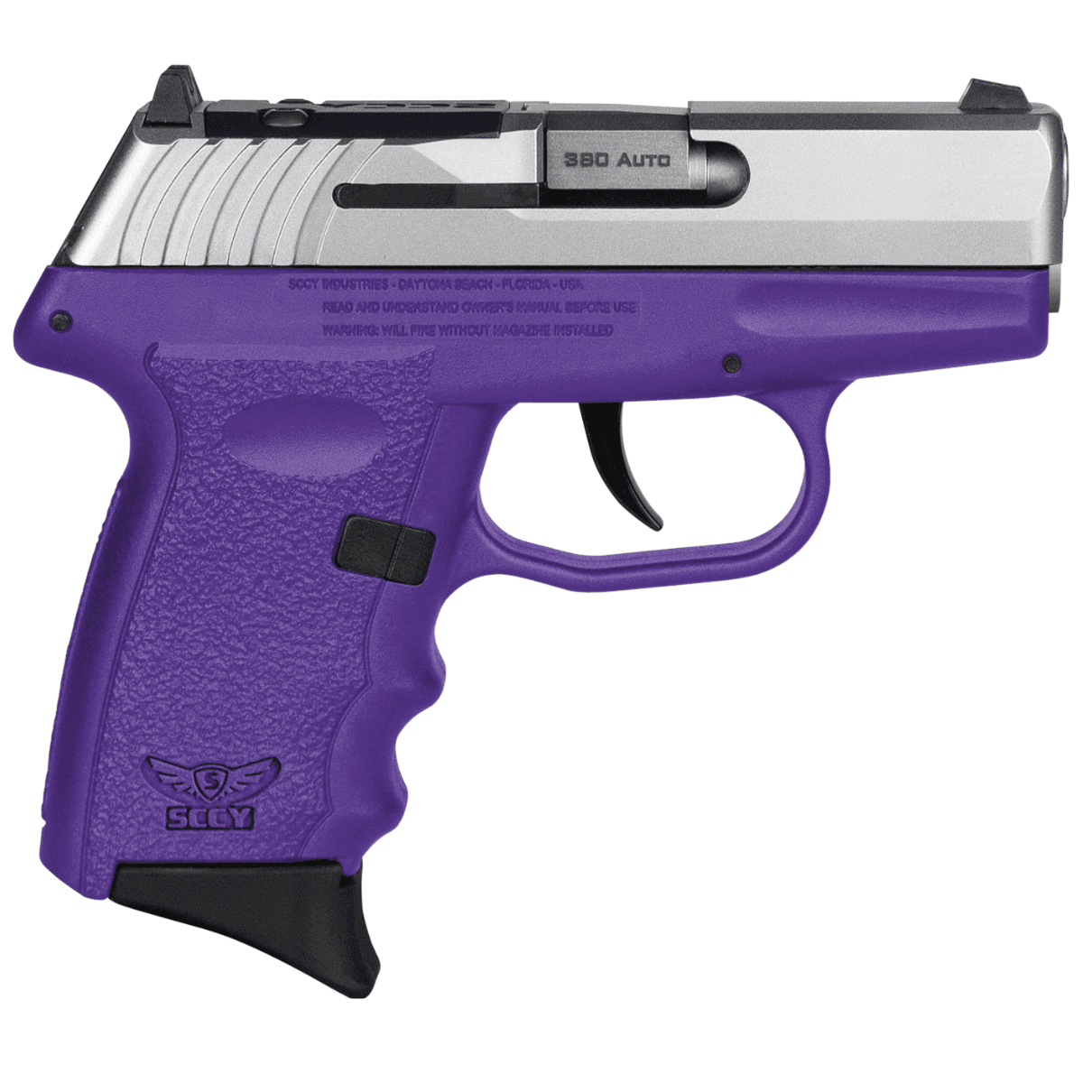 SCCY Industries CPX-3 Red Dot Ready Pistol, Purple 2.96" Barrel 10+1rd 380 ACP - CPX3TTPURDRG3 SCCY Industries CPX-3 Red Dot Ready Pistol, Purple 2.96" Barrel 10+1rd 380 ACP - CPX3TTPURDRG3