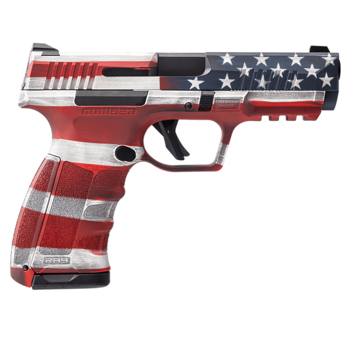 Dickinson LLC Ranger RA9 Pistol, US Flag 4.25" Barrel 17+1rd 9mm Luger - RA9US Dickinson LLC Ranger RA9 Pistol, US Flag 4.25" Barrel 17+1rd 9mm Luger - RA9US