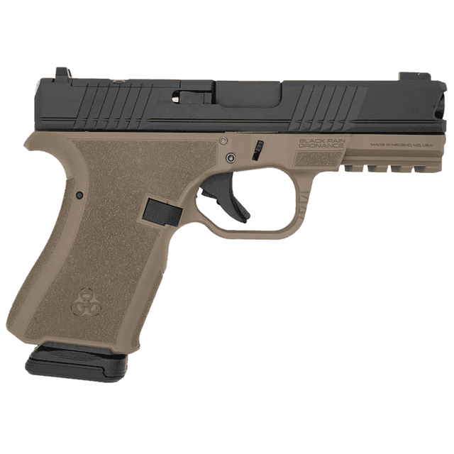 Black Rain Ordnance Frontline Pistol, FDE/Black 15+1rd 4" Barrel 9mm Luger - FL9MMFDEBLK Black Rain Ordnance Frontline Pistol, FDE/Black 15+1rd 4" Barrel 9mm Luger - FL9MMFDEBLK
