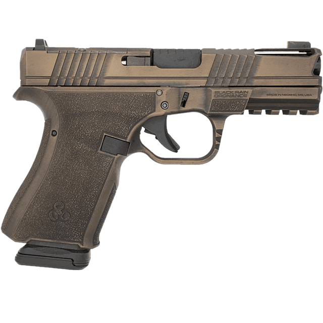 Black Rain Ordnance Frontline Pistol, Burnt Bronze Battleworn 15+1rd 4" Barrel 9mm Luger - FLP9MMBB Black Rain Ordnance Frontline Pistol, Burnt Bronze Battleworn 15+1rd 4" Barrel 9mm Luger - FLP9MMBB