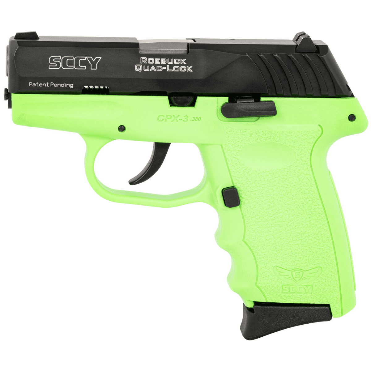 SCCY Industries CPX-3 Pistol, Lime Green 3.10" Barrel 10+1rd 380 ACP - CPX-3CBLG SCCY Industries CPX-3 Pistol, Lime Green 3.10" Barrel 10+1rd 380 ACP - CPX-3CBLG