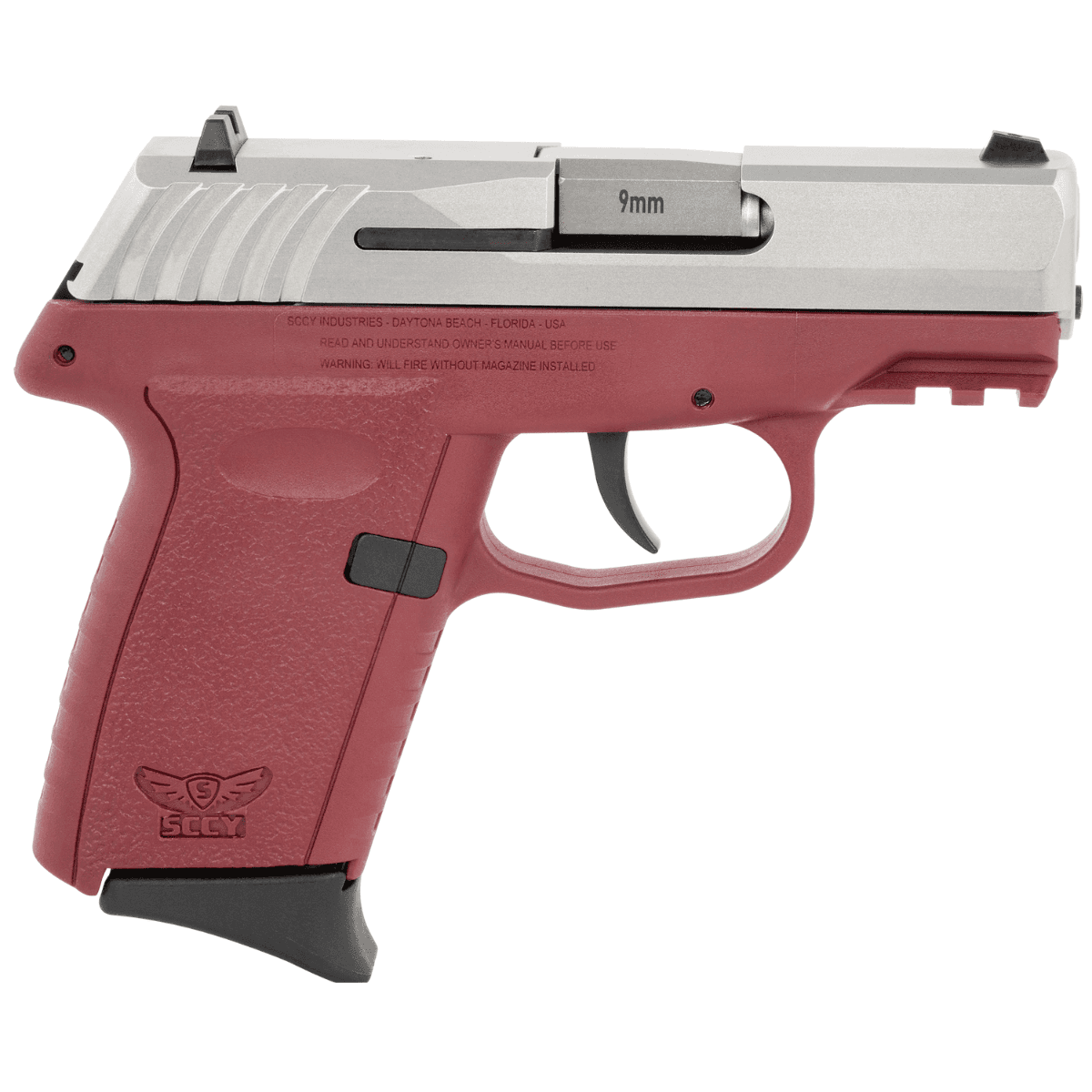 SCCY Industries CPX-2 Gen3 Pistol, Crimson Red 3.10" Barrel 10+1rd 9mm Luger - CPX2TTCRG3 SCCY Industries CPX-2 Gen3 Pistol, Crimson Red 3.10" Barrel 10+1rd 9mm Luger - CPX2TTCRG3