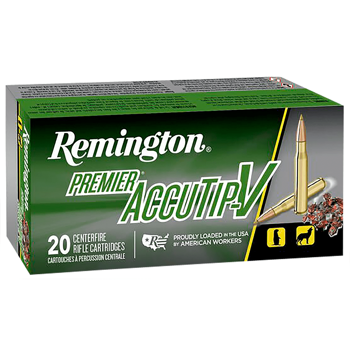 Remington Ammunition 29165 Premier Accutip-V 17RemFireball 20gr AccuTip V 20 Per Box Remington Ammunition 29165 Premier Accutip-V 17RemFireball 20gr AccuTip V 20 Per Box