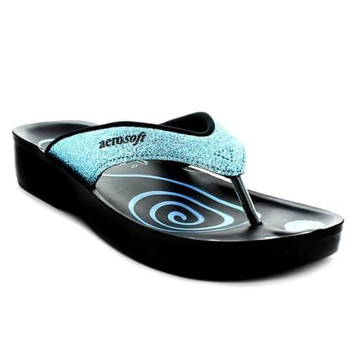 Aerosoft Women's Thong Sandals - Gliteratti - Blue Aerosoft Women's Thong Sandals - Gliteratti - Blue