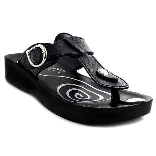 Aerosoft Women's Thong Sandals - Freedom - Black Aerosoft Women's Thong Sandals - Freedom - Black