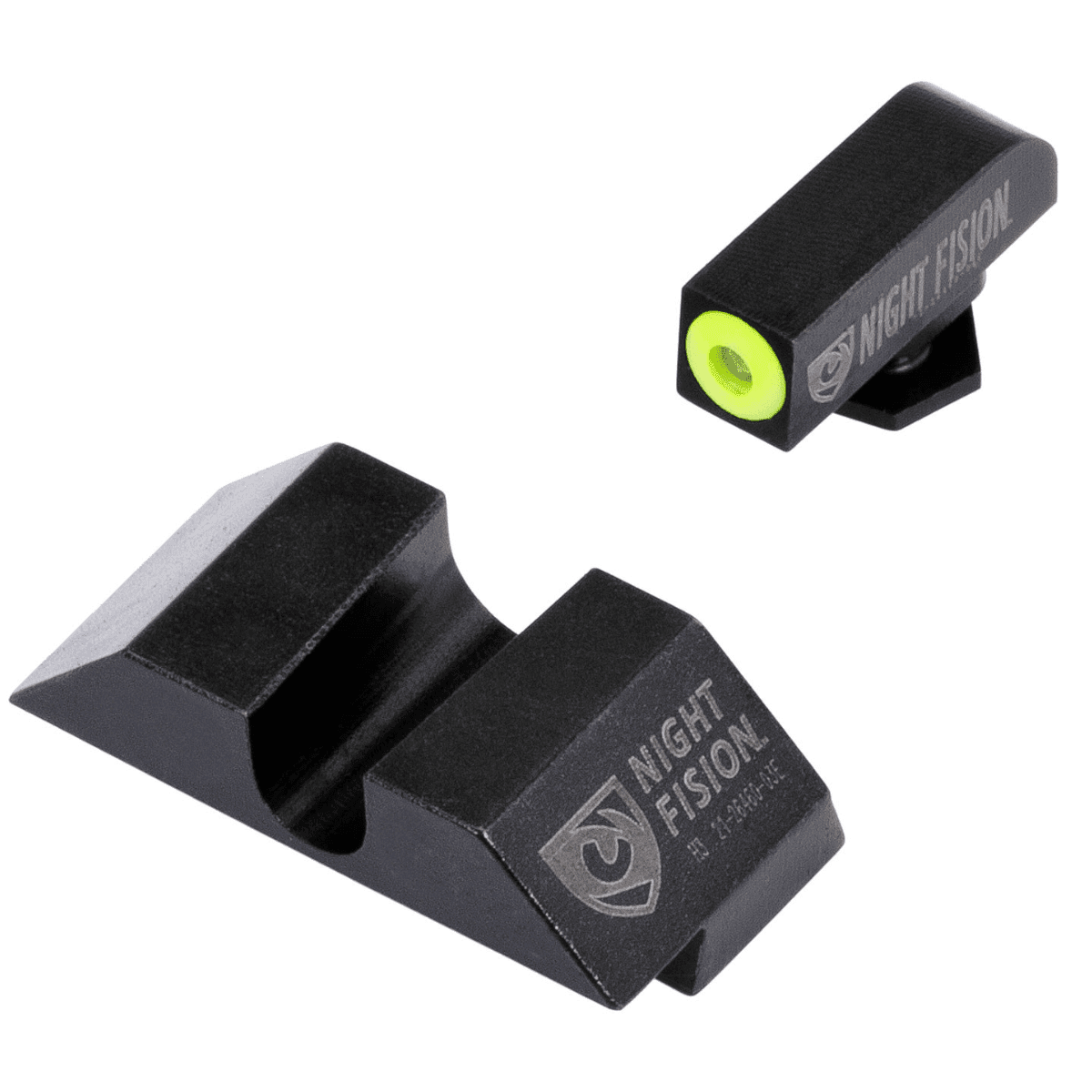 Night Fision Tritium Night Sights For Glock, Glock 17/17L/19/22 - GLK001014YGZ Night Fision Tritium Night Sights For Glock, Glock 17/17L/19/22 - GLK001014YGZ