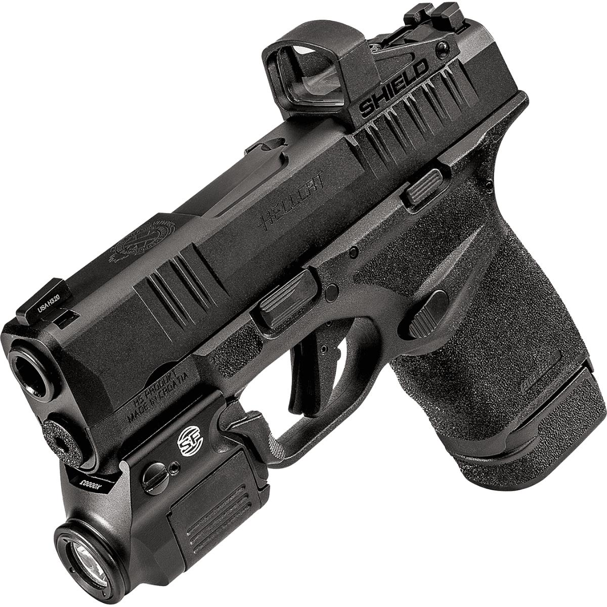 SureFire XSC Micro-Compact Gunlight, Black Anodized 350 Lumens White LED Springfield Armory Hellcat - XSCHELLCAT SureFire XSC Micro-Compact Gunlight, Black Anodized 350 Lumens White LED Springfield Armory Hellcat - XSCHELLCAT