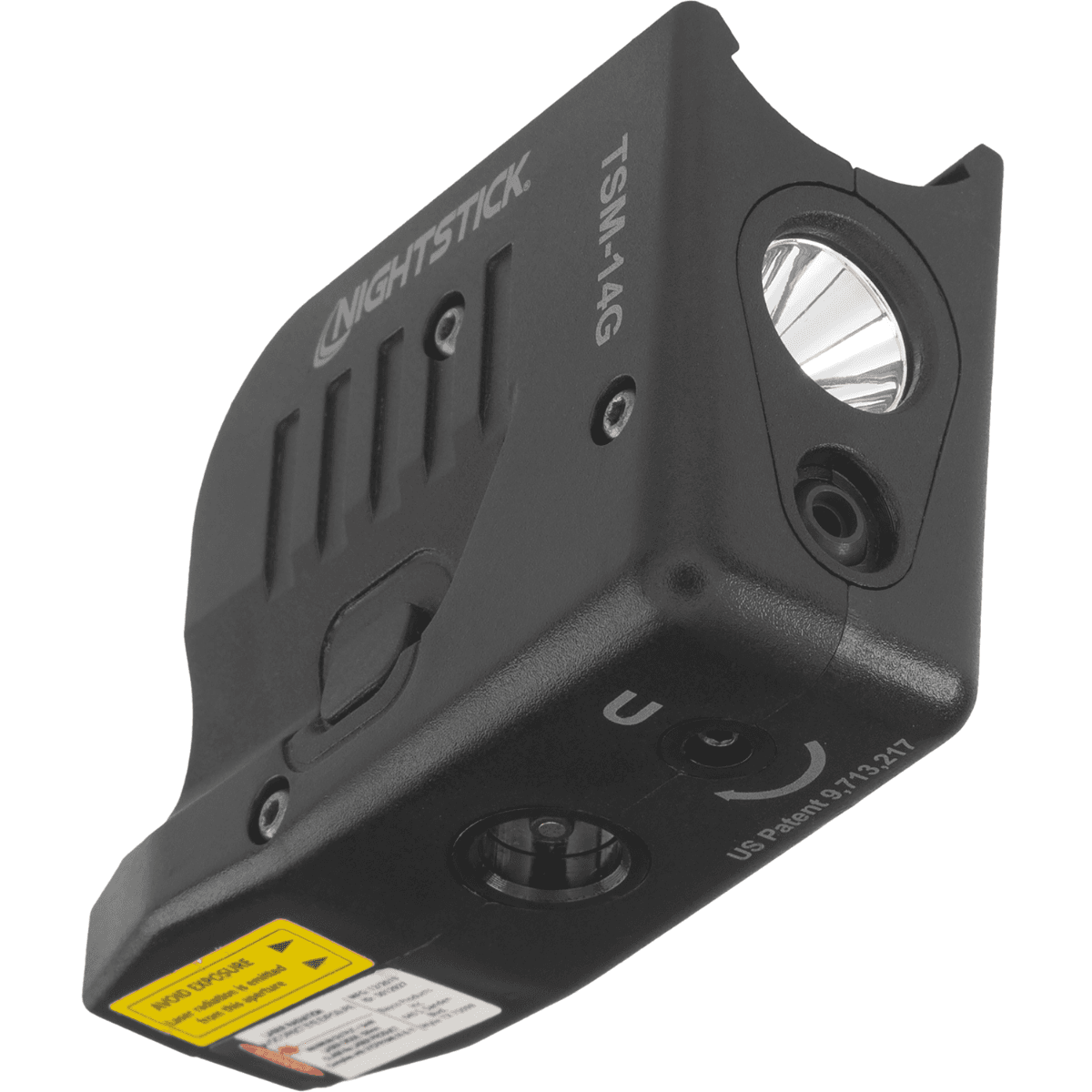 Nightstick Light with Green laser for Glock 43X MOS/48 MOS, Black 150 Lumens White LED - TSM14G Nightstick Light with Green laser for Glock 43X MOS/48 MOS, Black 150 Lumens White LED - TSM14G