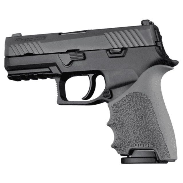 Hogue Handall Beavertail Grip Sleeve, Slate Gray Rubber for Sig Sauer P320 Compact - 17612 Hogue Handall Beavertail Grip Sleeve, Slate Gray Rubber for Sig Sauer P320 Compact - 17612