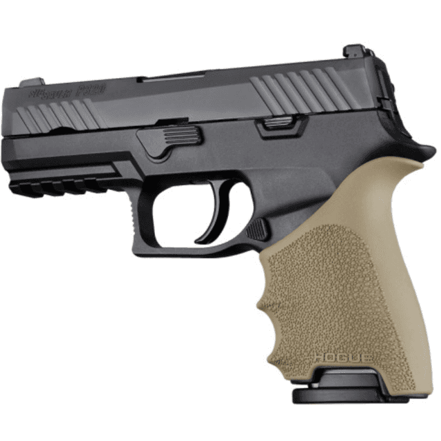 Hogue Handall Beavertail Grip Sleeve, FDE Rubber Fits Sig Sauer P320 Compact - 17613 Hogue Handall Beavertail Grip Sleeve, FDE Rubber Fits Sig Sauer P320 Compact - 17613