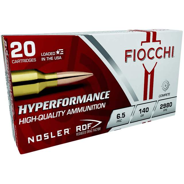 Fiocchi 65PRCRD Hyperformance Match 6.5PRC 140gr Nosler Reduced Drag Factor 20 Per Box Fiocchi 65PRCRD Hyperformance Match 6.5PRC 140gr Nosler Reduced Drag Factor 20 Per Box