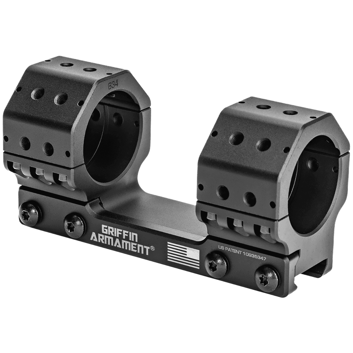 Griffin Armament GPM Standard Mount, 34mm 1.35" height 0 MOA - GSM135H34MM Griffin Armament GPM Standard Mount, 34mm 1.35" height 0 MOA - GSM135H34MM