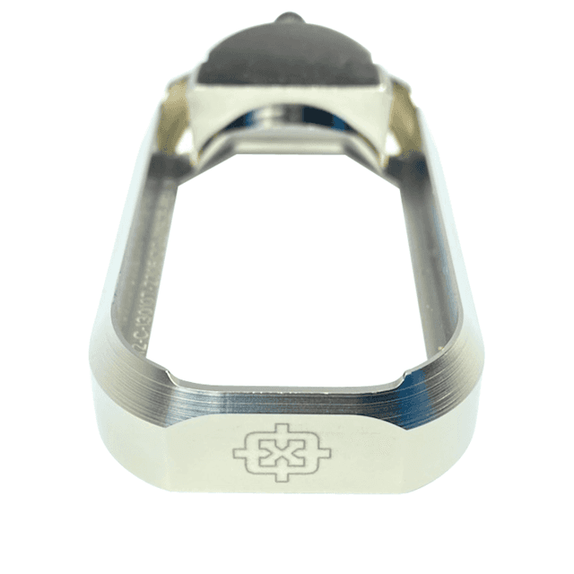 Cross Armory Flared Magwell, Silver Aluminum Glock Gen1-3 - CRGFMWSV Cross Armory Flared Magwell, Silver Aluminum Glock Gen1-3 - CRGFMWSV