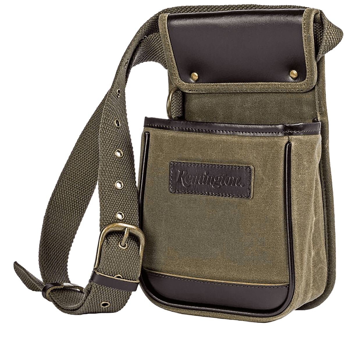 Remington Accessories Premium Shell Pouch, Green Canvas - RPSP Remington Accessories Premium Shell Pouch, Green Canvas - RPSP