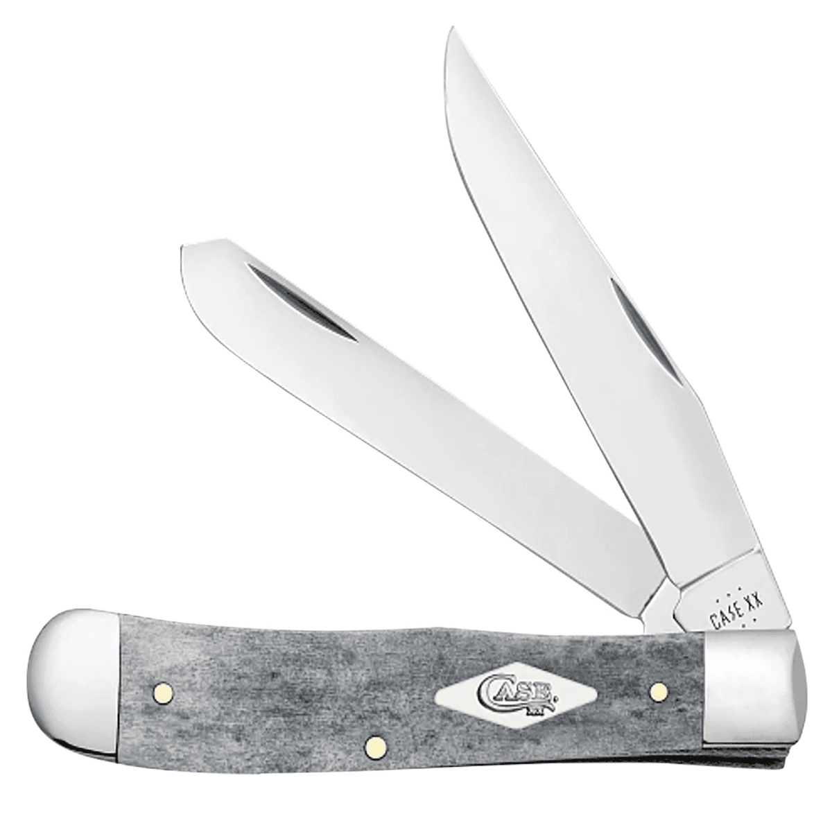 Case Stockman Folding Knife, Large Clip Point/Sheepsfoot/Spey Plain Mirror Polished Tru-Sharp SS Blade/ Smooth Gray Bone Handle - 34203 Case Stockman Folding Knife, Large Clip Point/Sheepsfoot/Spey Plain Mirror Polished Tru-Sharp SS Blade/ Smooth Gray Bone Handle - 34203
