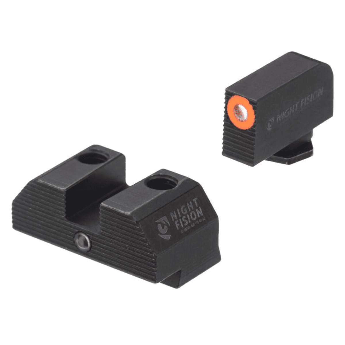 Night Fision Student Of The Gun Accur8 For Glock, Green Tritium Orange Outline Front Sight-Green Tritium Black Outline Rear Sight Glock 17/17L/19 - GLK001015OGZ Night Fision Student Of The Gun Accur8 For Glock, Green Tritium Orange Outline Front Sight-Green Tritium Black Outline Rear Sight Glock 17/17L/19 - GLK001015OGZ
