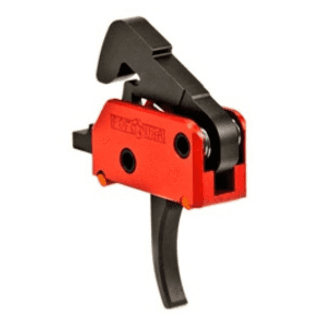 Patriot Ordnance Factory Drop-In Trigger System, Black/Red Single-Stage Curved Trigger AR-Platform - 00457 Patriot Ordnance Factory Drop-In Trigger System, Black/Red Single-Stage Curved Trigger AR-Platform - 00457