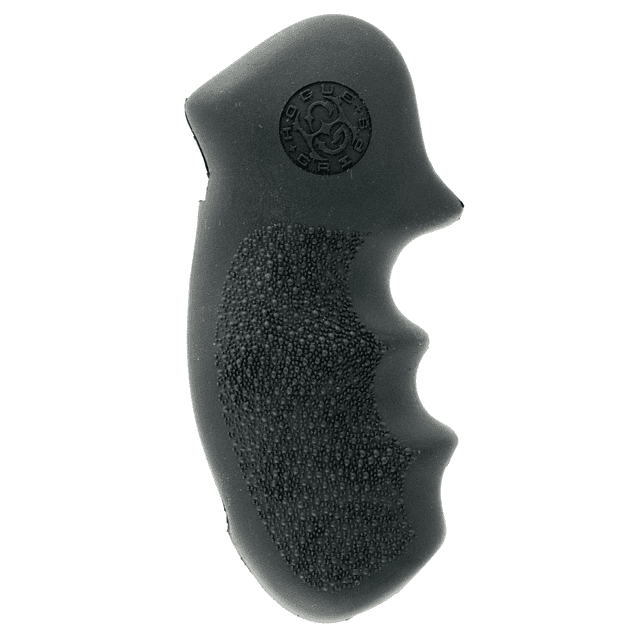 Hogue Monogrip, Black Rubber w/ Finger Grooves for S&W K, L Frame with Round Butt - 19000 Hogue Monogrip, Black Rubber w/ Finger Grooves for S&W K, L Frame with Round Butt - 19000