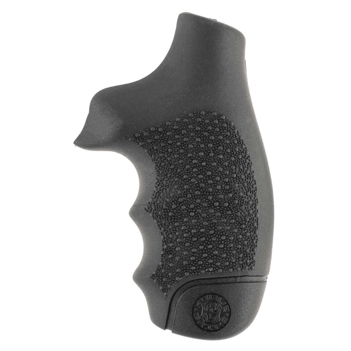 Hogue OverMolded Monogrip, Black Cobblestone Rubber with Finger Grooves for S&W J Frame with Round Butt - 60000 Hogue OverMolded Monogrip, Black Cobblestone Rubber with Finger Grooves for S&W J Frame with Round Butt - 60000
