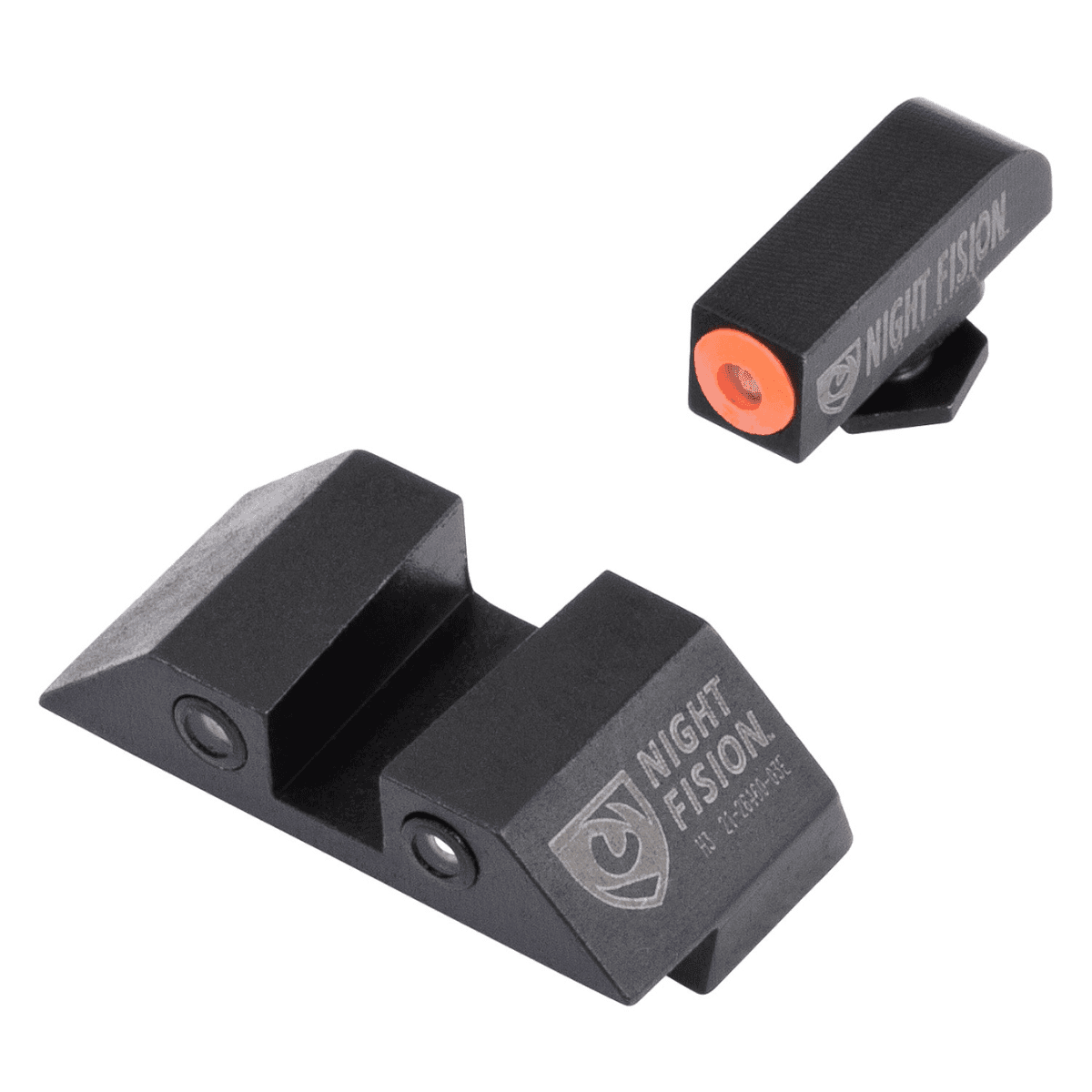 Night Fision Tritium Night Sights For Glock, Green Tritium Orange Outline Front Sight Glock 17/17L/19/22 - GLK001003OGZ Night Fision Tritium Night Sights For Glock, Green Tritium Orange Outline Front Sight Glock 17/17L/19/22 - GLK001003OGZ