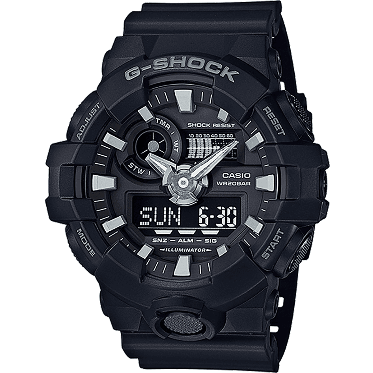 G-Shock Casio Analog-Digital Watch, Black - GA7001B G-Shock Casio Analog-Digital Watch, Black - GA7001B