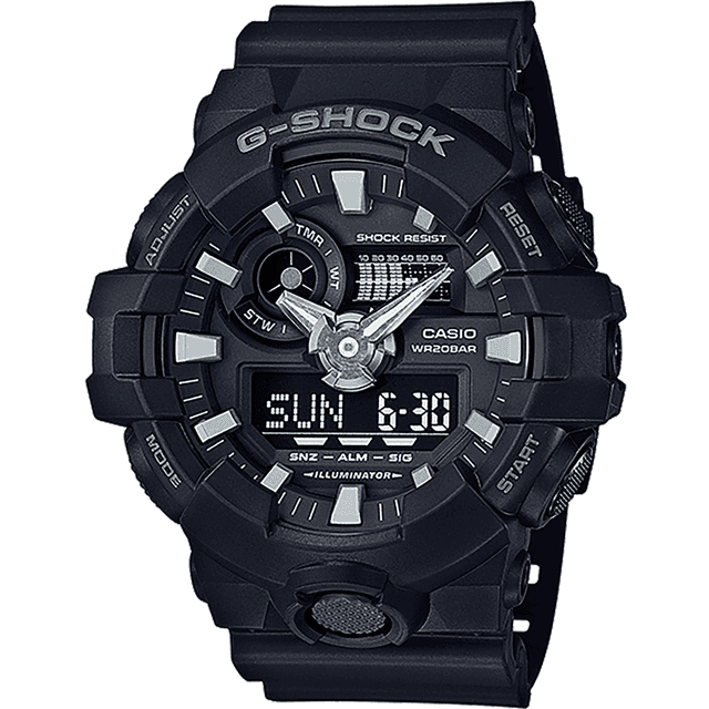 G-Shock Casio Analog-Digital Watch, Black - GA7001B G-Shock Casio Analog-Digital Watch, Black - GA7001B