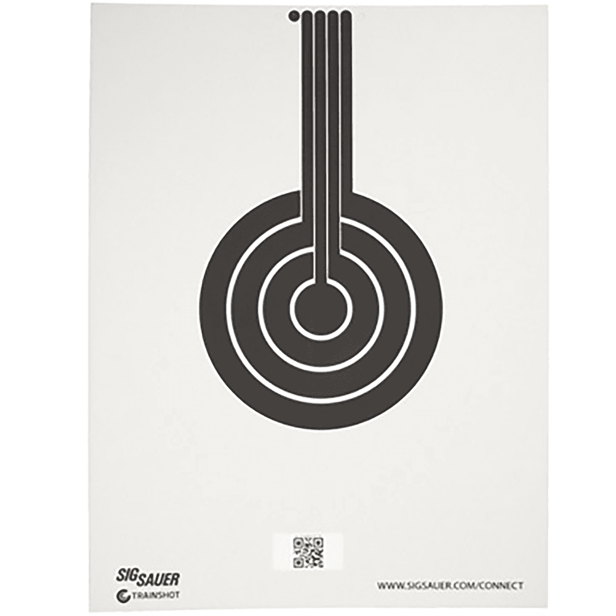 Sig Sauer T300 Replacement Target, Black/White Hanging Bullseye - SCT350 Sig Sauer T300 Replacement Target, Black/White Hanging Bullseye - SCT350