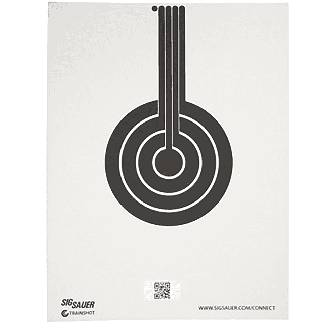 Sig Sauer T300 Replacement Target, Black/White Hanging Bullseye - SCT350 Sig Sauer T300 Replacement Target, Black/White Hanging Bullseye - SCT350