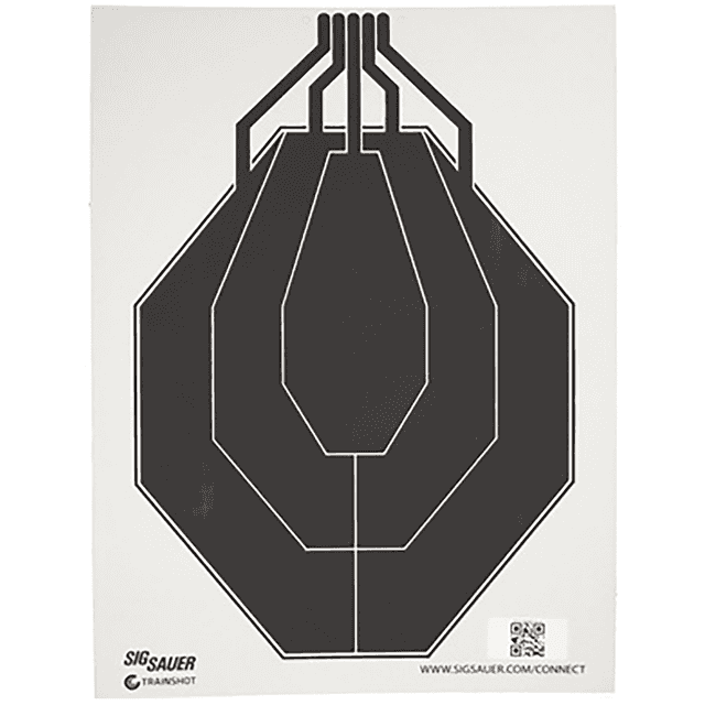 Sig Sauer T300 Replacement Target, Black/White Hanging IPSC - SCT354 Sig Sauer T300 Replacement Target, Black/White Hanging IPSC - SCT354