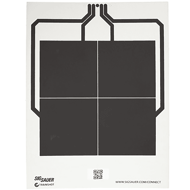 Sig Sauer T300 Replacement Target, Black/White Hanging 4 Square - SCT356 Sig Sauer T300 Replacement Target, Black/White Hanging 4 Square - SCT356