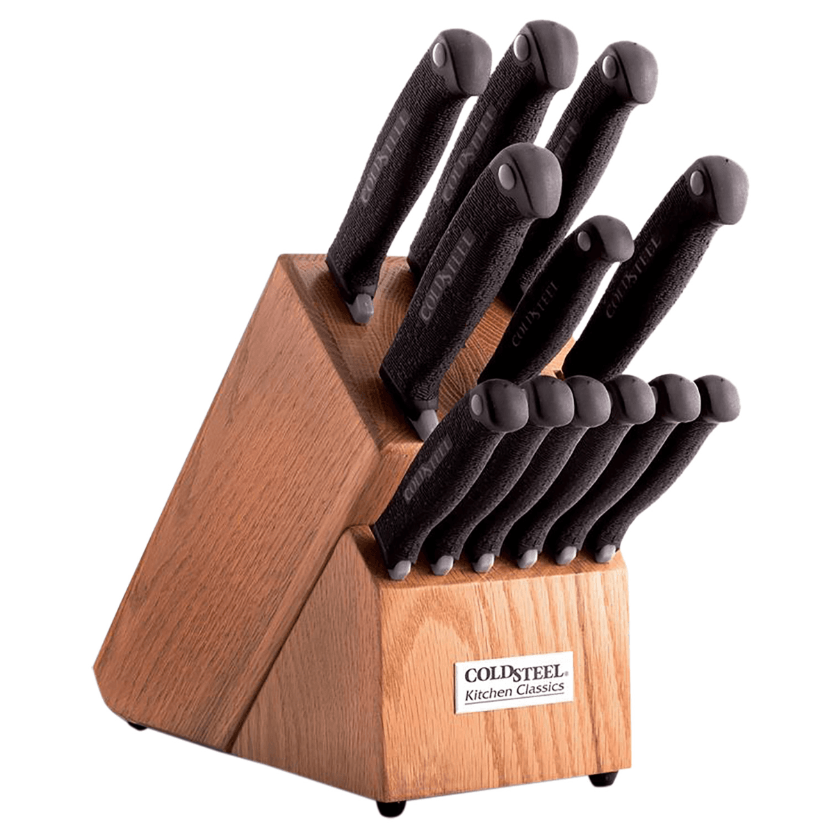 Cold Steel Kitchen Classics Fixed German 4116 Stainless Cryo Quenched Blade Set of 12 - CS59KSSET Cold Steel Kitchen Classics Fixed German 4116 Stainless Cryo Quenched Blade Set of 12 - CS59KSSET