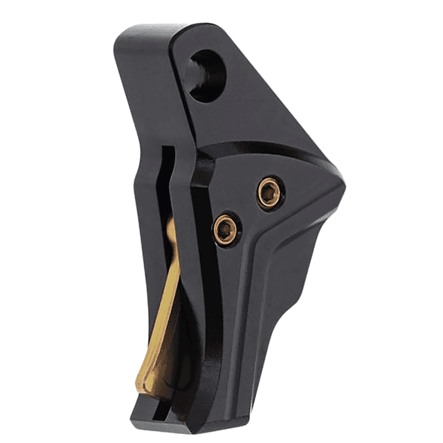 Tyrant CNC I.T.T.S Trigger/Shoe, Black Fits Glock 43/43x/48 - TDG43TRIGBLACKGOLD Tyrant CNC I.T.T.S Trigger/Shoe, Black Fits Glock 43/43x/48 - TDG43TRIGBLACKGOLD