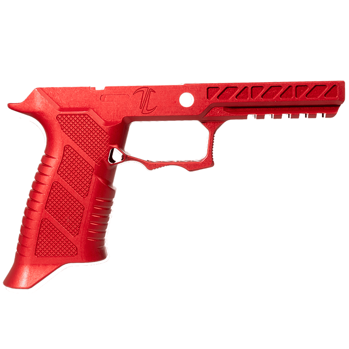 Timber Creek Outdoors P320 Pro Grip Module, Red Aluminum Frame - SSP320PROGMR Timber Creek Outdoors P320 Pro Grip Module, Red Aluminum Frame - SSP320PROGMR
