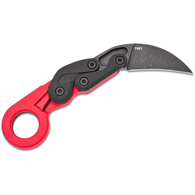 CRKT Provoke Folding Knife, 2.47" Hawkbill Black Stonewashed Blade Red Grivory Handle - 4041R CRKT Provoke Folding Knife, 2.47" Hawkbill Black Stonewashed Blade Red Grivory Handle - 4041R