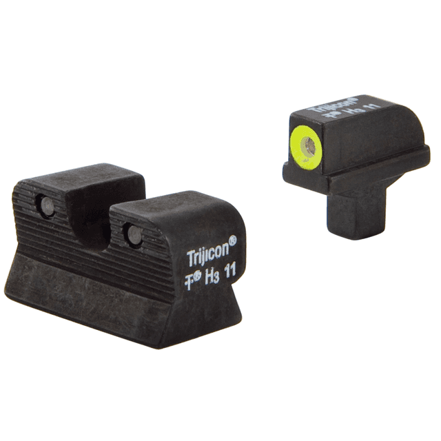Trijicon HD Night Sights, Green/Tritium Yellow Outline Front Sight For Colt 1911 - 600514 Trijicon HD Night Sights, Green/Tritium Yellow Outline Front Sight For Colt 1911 - 600514