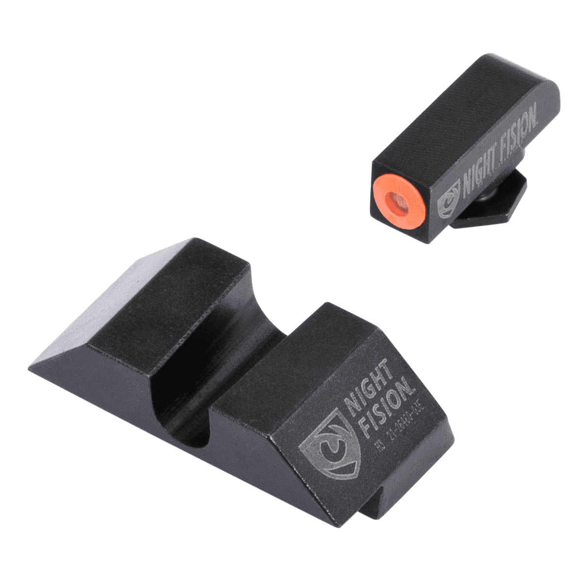 Night Fision Tritium Night Sights For Glock, Green Tritium Orange Outline Front Sight Glock 17/17L/19/22 - GLK001014OGZ Night Fision Tritium Night Sights For Glock, Green Tritium Orange Outline Front Sight Glock 17/17L/19/22 - GLK001014OGZ