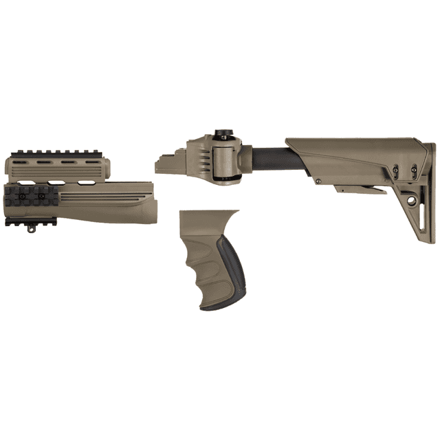 ATI Outdoors S-Force GEN2 Stock, FDE Pistol Grip/Ventilated Handguard Fits AK-47 - C2201250 ATI Outdoors S-Force GEN2 Stock, FDE Pistol Grip/Ventilated Handguard Fits AK-47 - C2201250