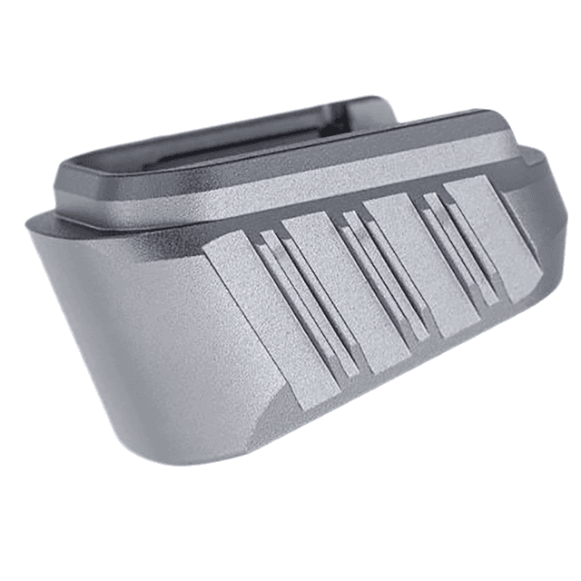 Tyrant CNC Hellcat Magazine Extension, Grey Aluminum Fits Springfield Hellcat Pro - TDHCATMAGEX3GREY Tyrant CNC Hellcat Magazine Extension, Grey Aluminum Fits Springfield Hellcat Pro - TDHCATMAGEX3GREY