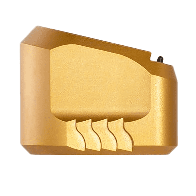 Tyrant CNC Magazine Extension, Gold Aerospace Grade Aluminum 9mm/40 S&W Fits S&W M&P - TDMPMAGEXFSGOLD Tyrant CNC Magazine Extension, Gold Aerospace Grade Aluminum 9mm/40 S&W Fits S&W M&P - TDMPMAGEXFSGOLD