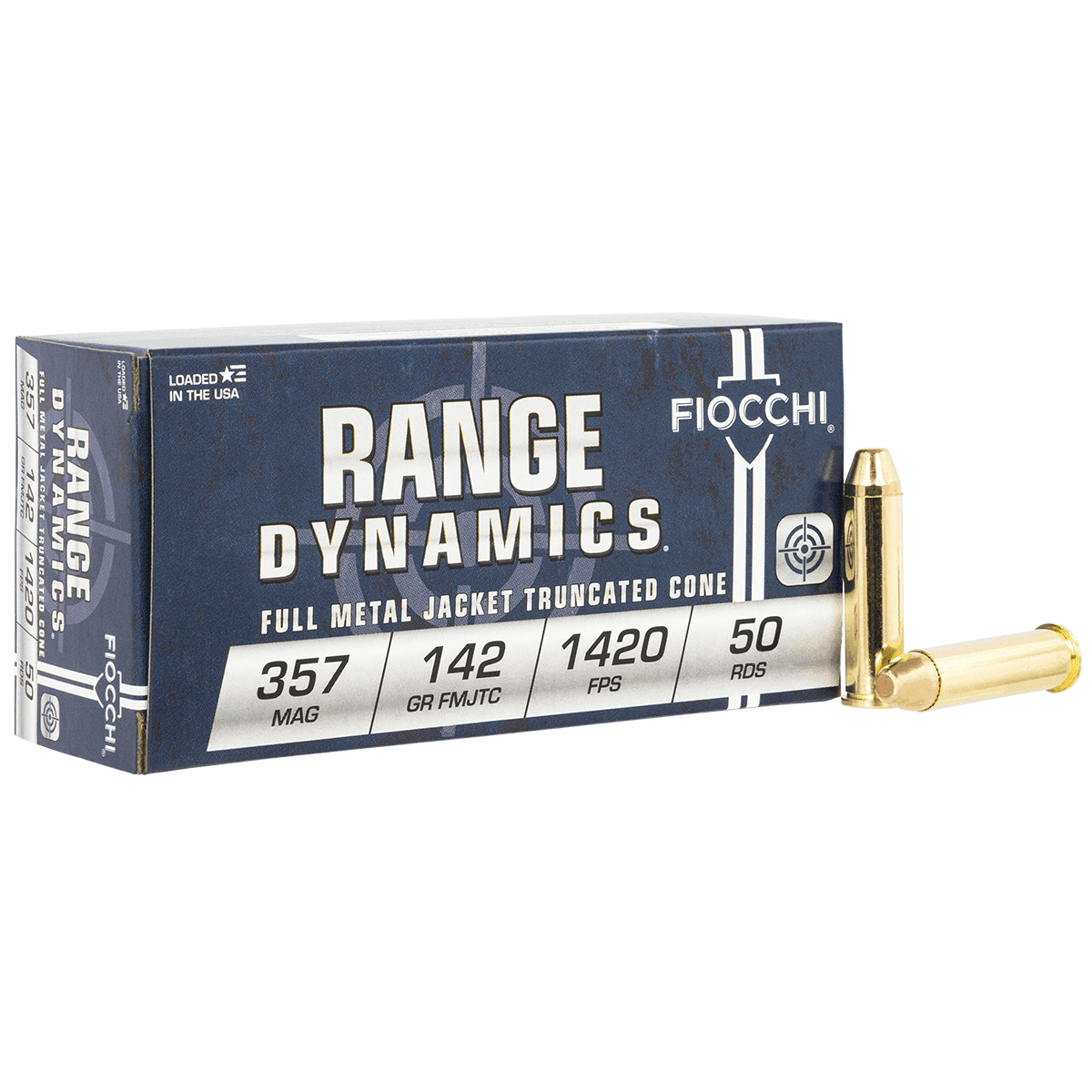 Fiocchi 357F Range Dynamics 357Mag 142gr Full Metal Jacket Truncated Cone 50 Per Box Fiocchi 357F Range Dynamics 357Mag 142gr Full Metal Jacket Truncated Cone 50 Per Box